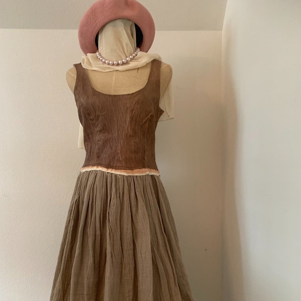 Juliet leather corset dress